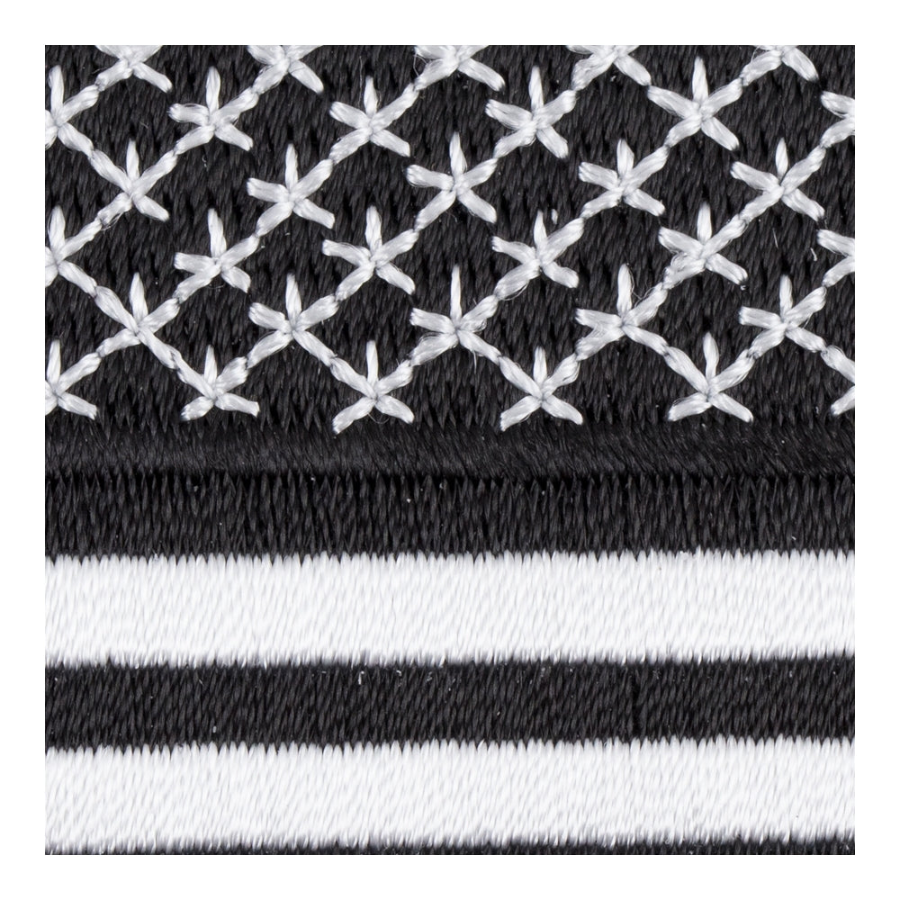 American Flag Black & White Patch, X-Small Size — detail view 1