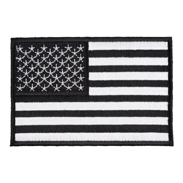 American Flag Black &amp; White Patch, Small Size — product image