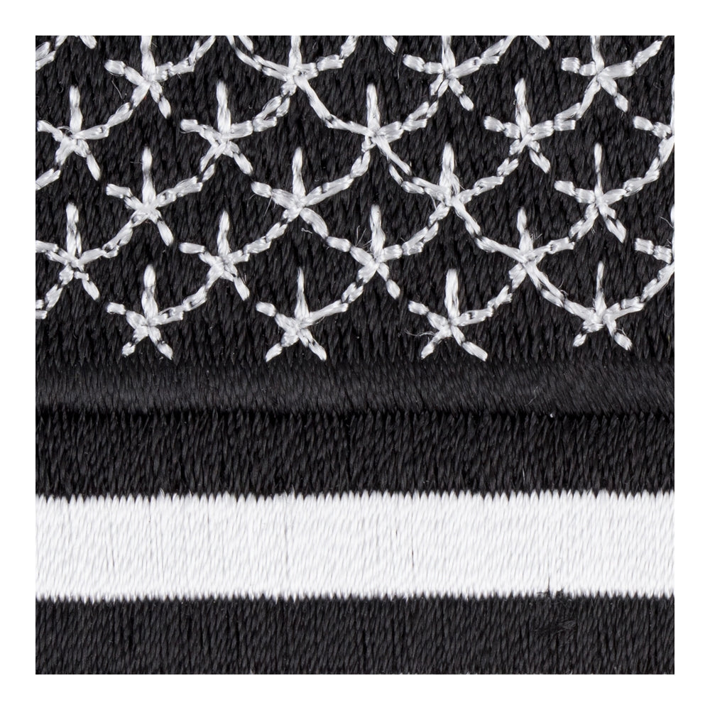 American Flag Black &amp; White Patch, Small Size — detail view 2