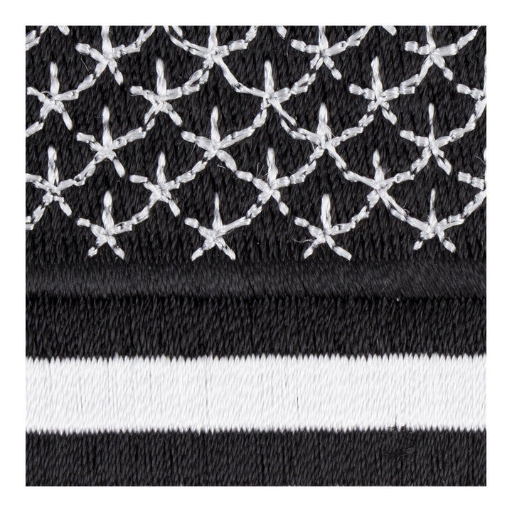 American Flag Black &amp; White Patch, Small Size — detail view 2