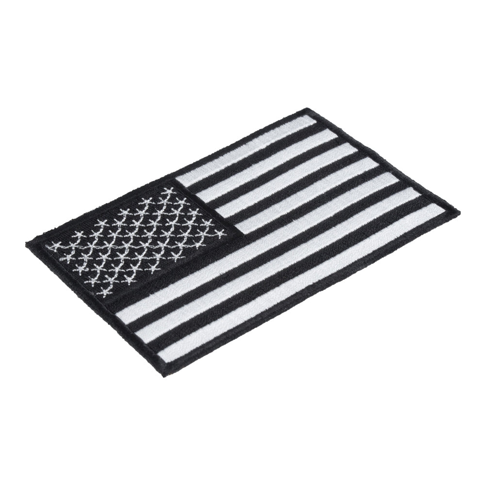 American Flag Black &amp; White Patch, Small Size — detail view 1