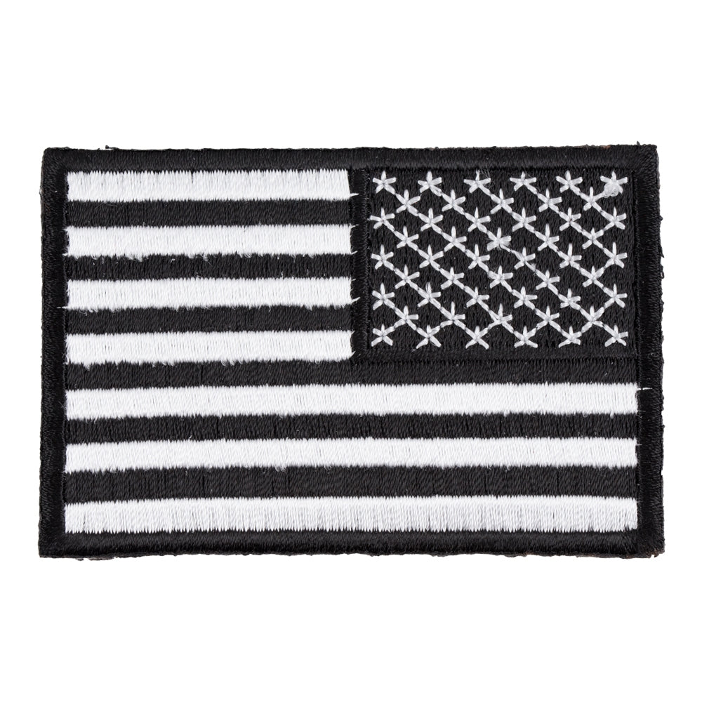 American Flag Black & White Reversed Patch, U.S. Flag Patches — product image