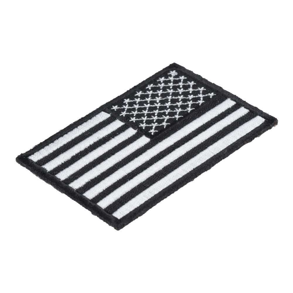American Flag Black &amp; White Reversed Patch, U.S. Flag Patches — detail view 2