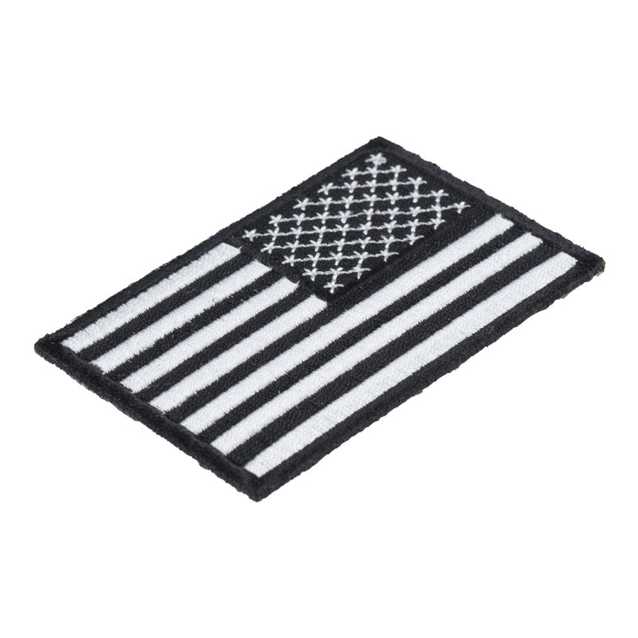 American Flag Black &amp; White Reversed Patch, U.S. Flag Patches — detail view 2
