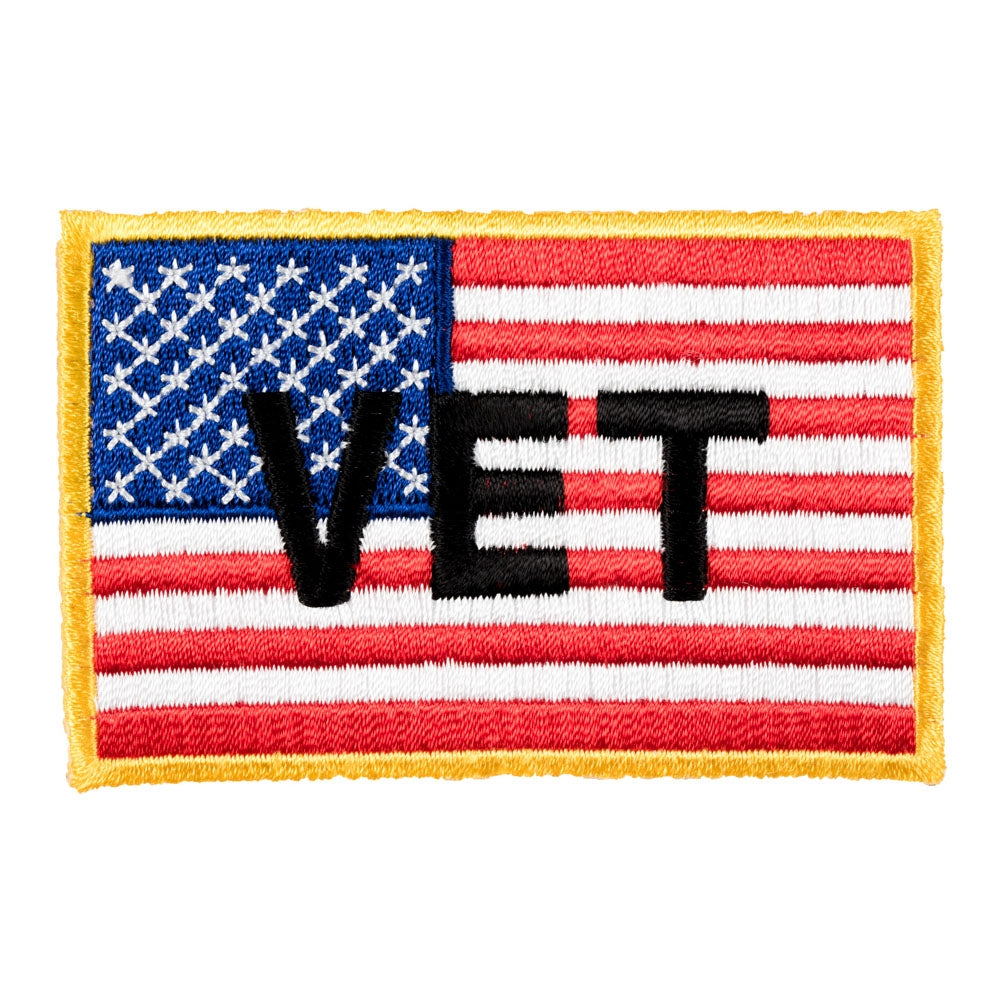 Vet American Flag Patch, Patriotic Military Patches — product image