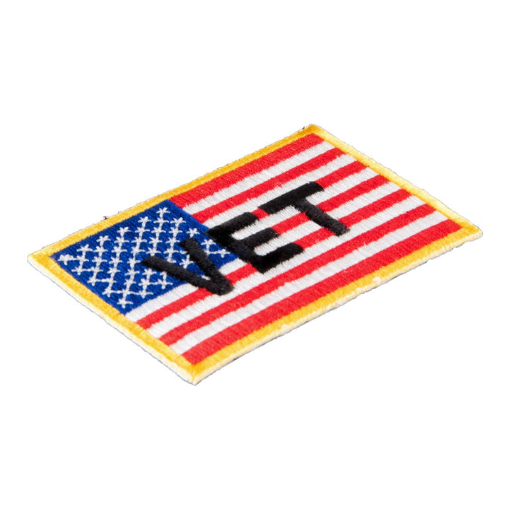 Vet American Flag Patch, Patriotic Military Patches — detail view 1
