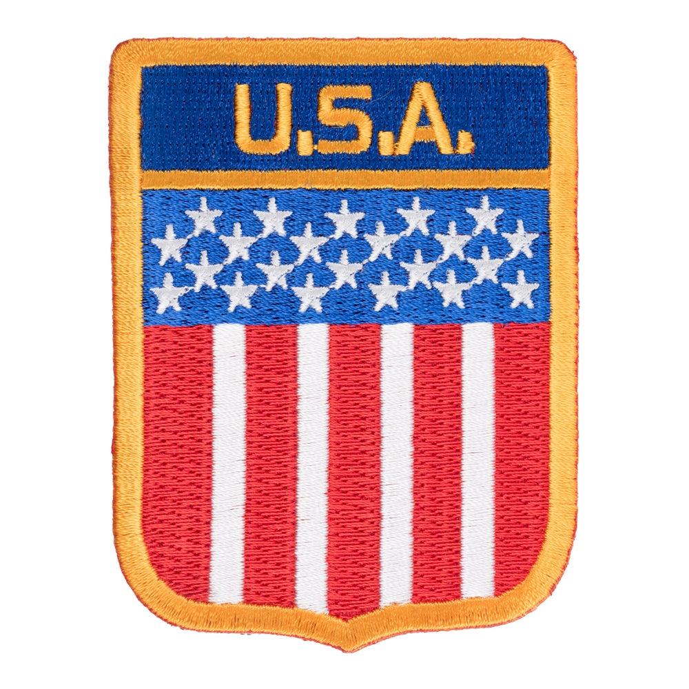 U.S.A. Flag Hanging Shield Patch, American Flag Patches — product image