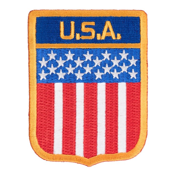 U.S.A. Flag Hanging Shield Patch, American Flag Patches — product image