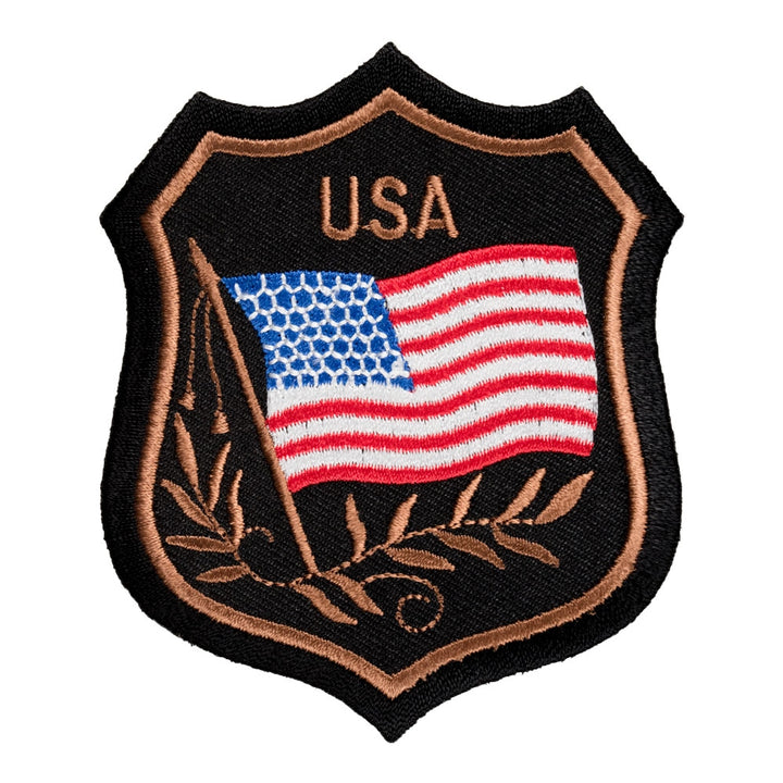 American Flag USA Crest Patch, U.S. Flag Patches — product image