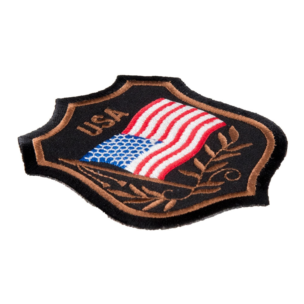 American Flag USA Crest Patch, U.S. Flag Patches — detail view 1