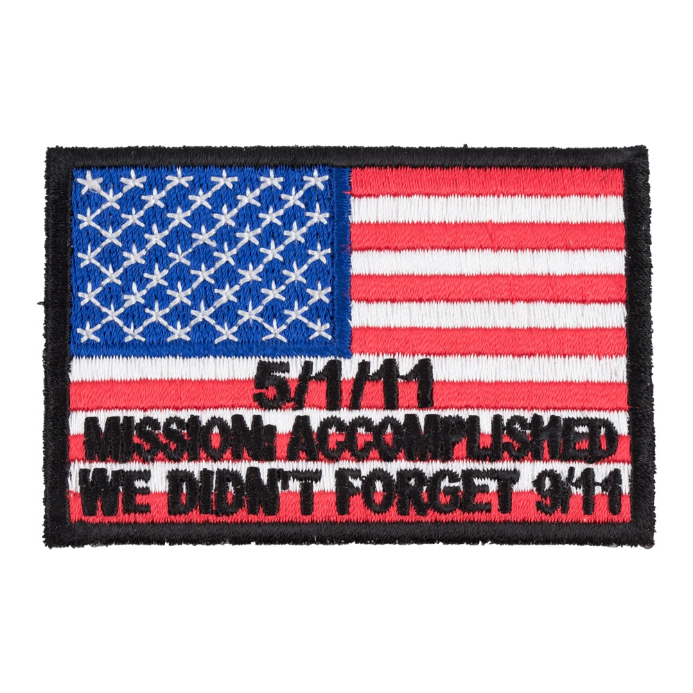 Bin Laden Mission Accomplished Patch, U.S. Flag Patches — product image