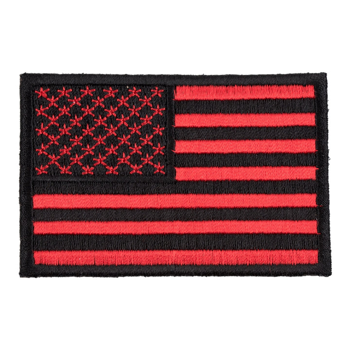 American Flag Red &amp; Black Patch, X-Small Size — product image