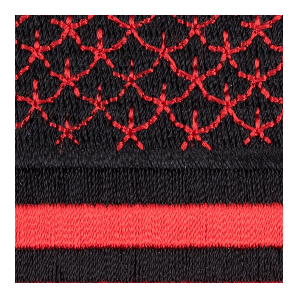 American Flag Red &amp; Black Patch, Small Size — detail view 2
