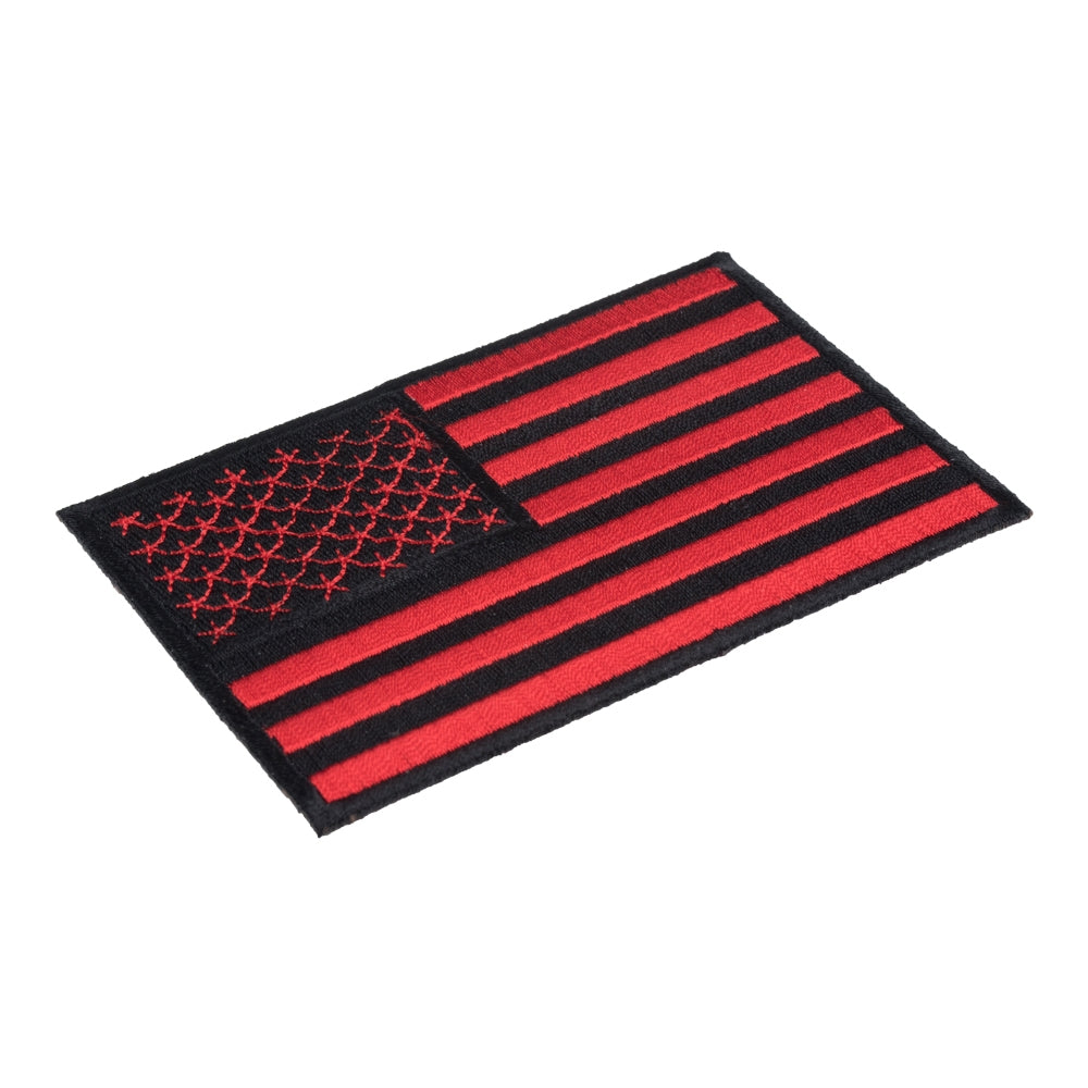 American Flag Red & Black Patch, Small Size — detail view 1