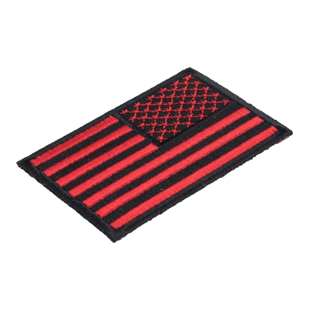 American Flag Red &amp; Black Reversed Patch, U.S. Flag Patches — detail view 2