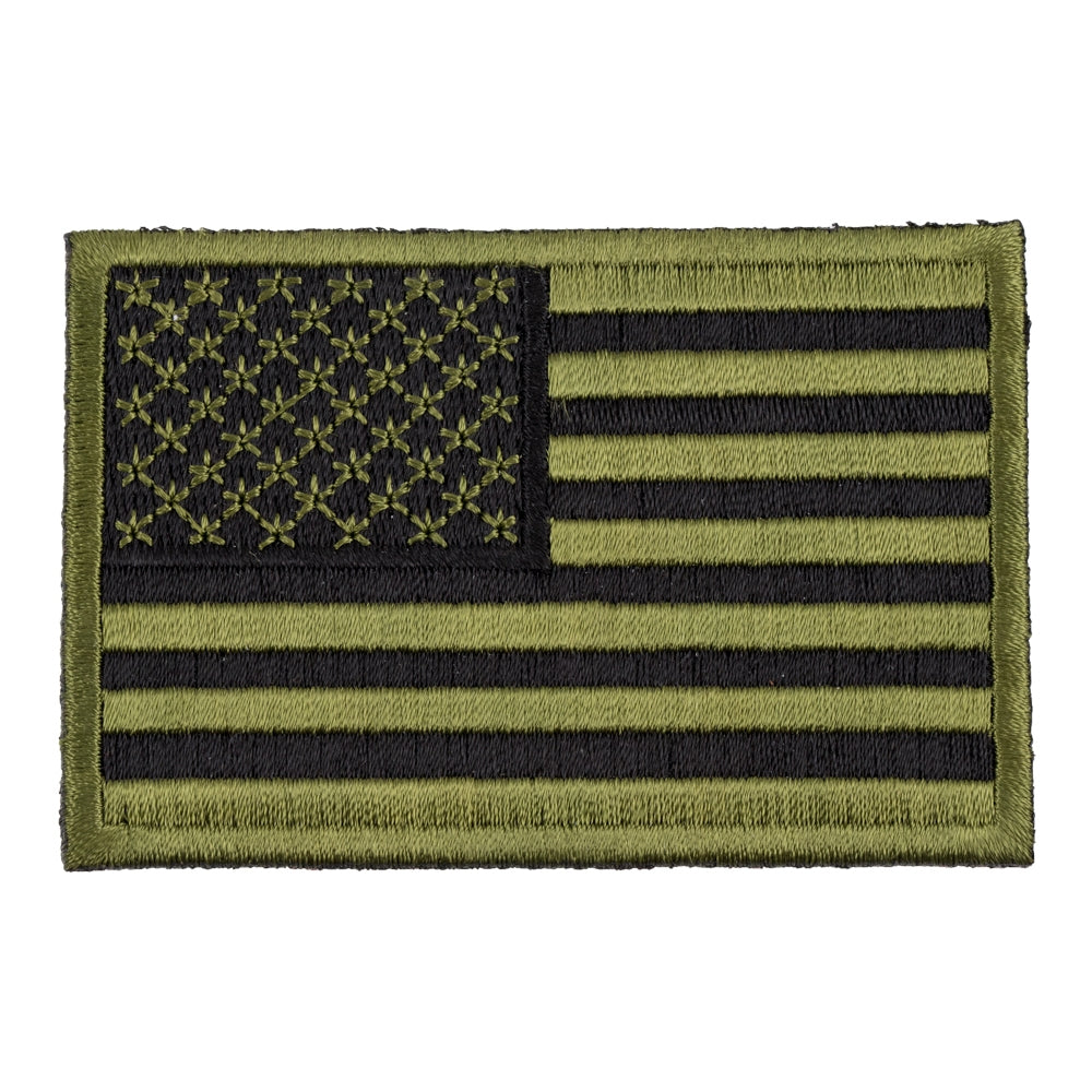 American Flag Green & Black Patch, X-Small Size — product image