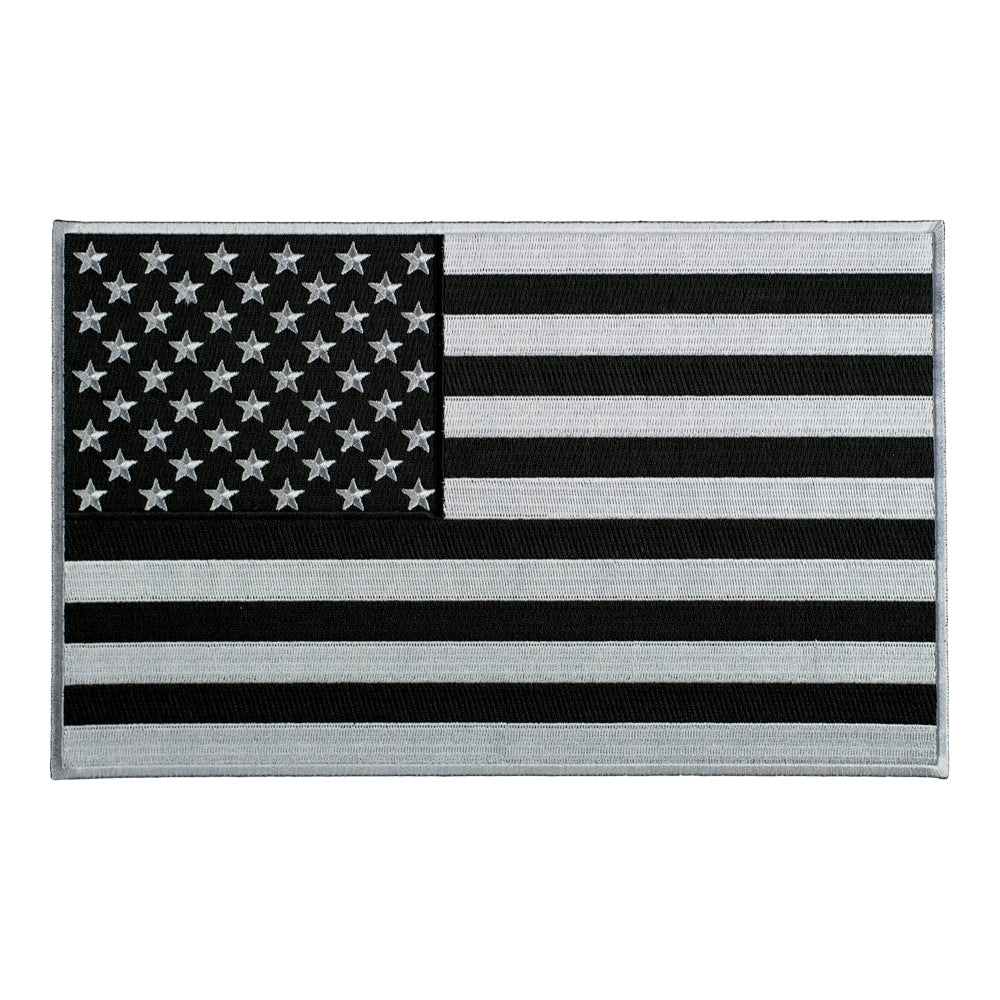American Flag Grey Subdued Patch, Large Size — product image
