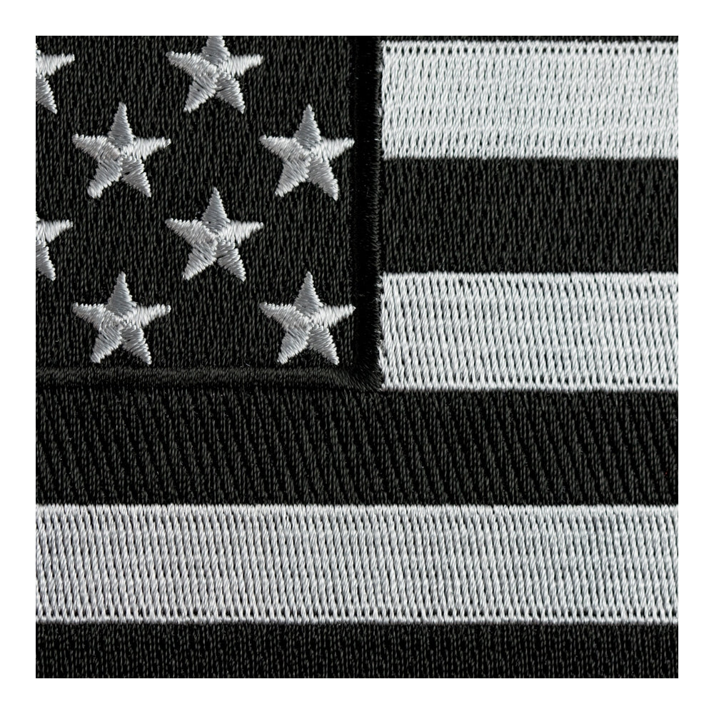 American Flag Grey Subdued Patch, Large Size — detail view 2