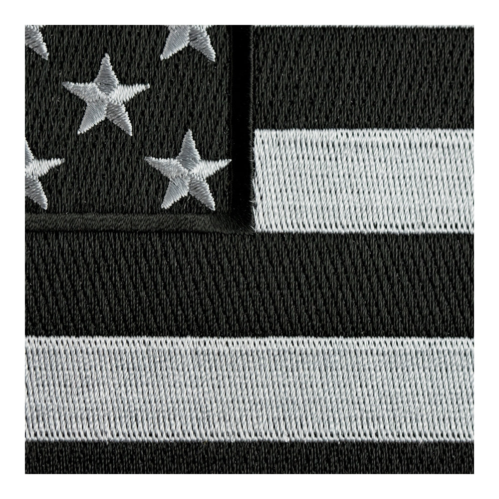 American Flag Grey Subdued Patch, X-Large Size — detail view 2