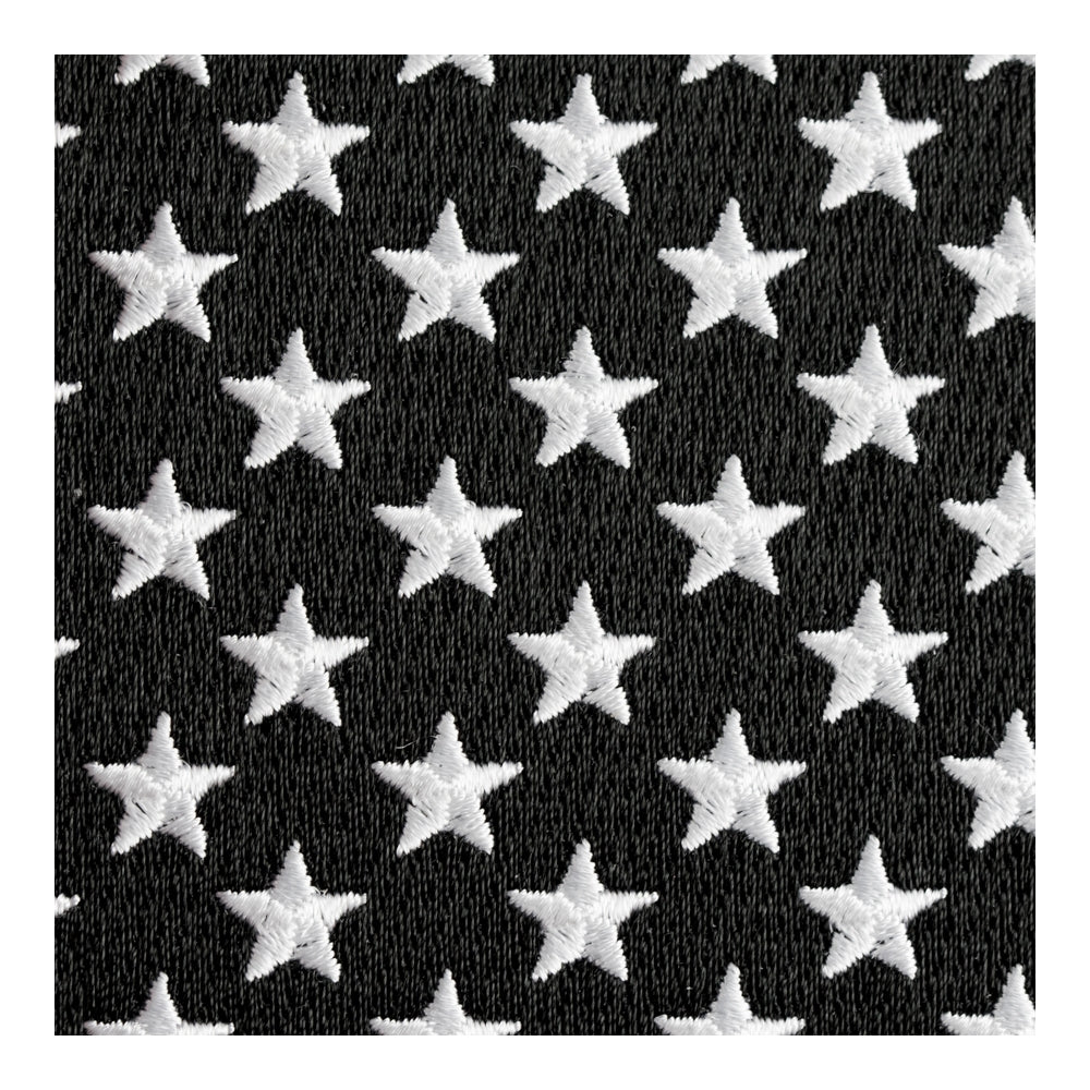 Reflective Black & Grey American Flag Patch, Large Size — detail view 1