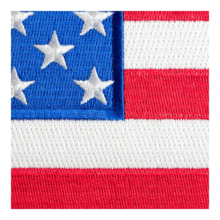American Flag Yellow Border Patch, X-Large Size — detail view 2