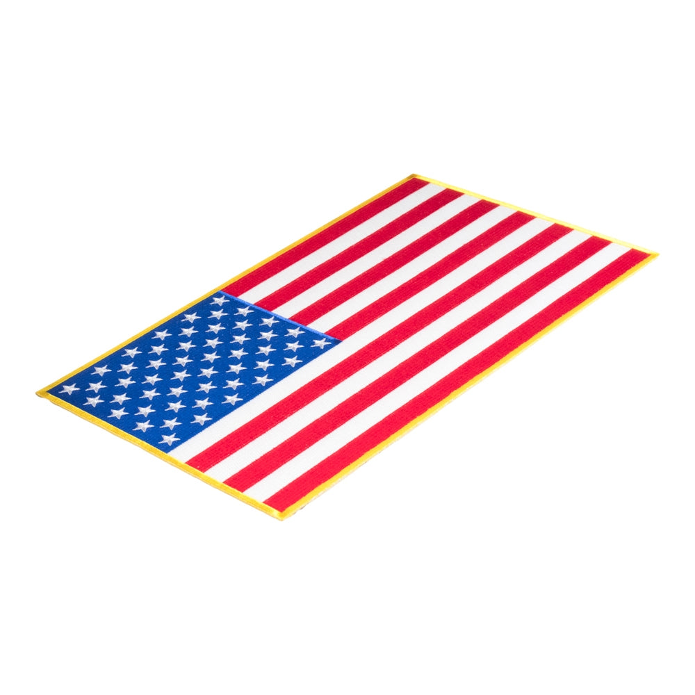 American Flag Yellow Border Patch, X-Large Size — detail view 1