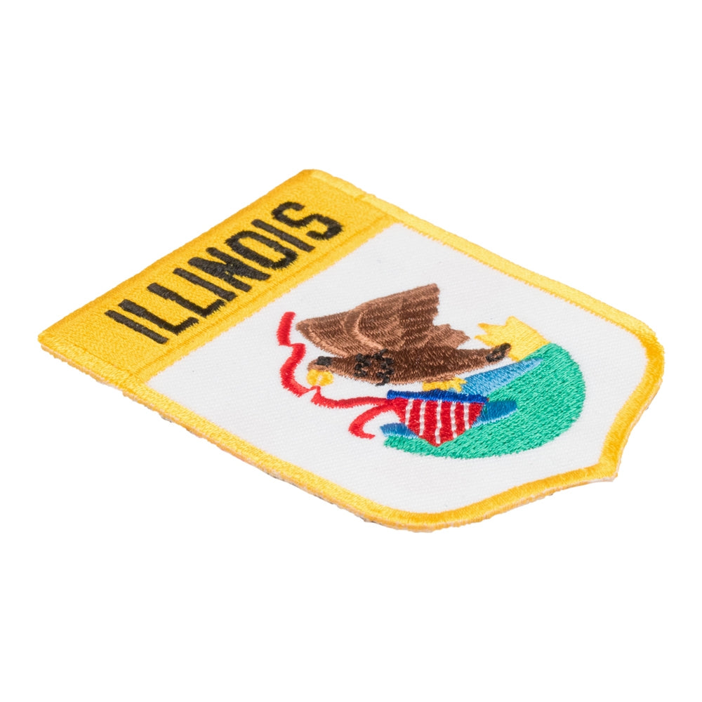 Illinois State Flag Shield Patch, United States of America Patches — detail view 1