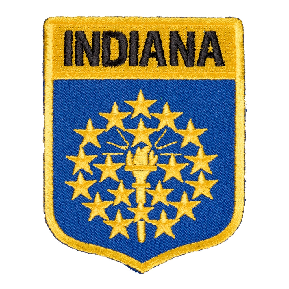 Indiana State Flag Shield Patch, United States of America Patches — product image