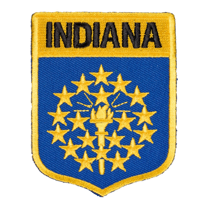 Indiana State Flag Shield Patch, United States of America Patches — product image