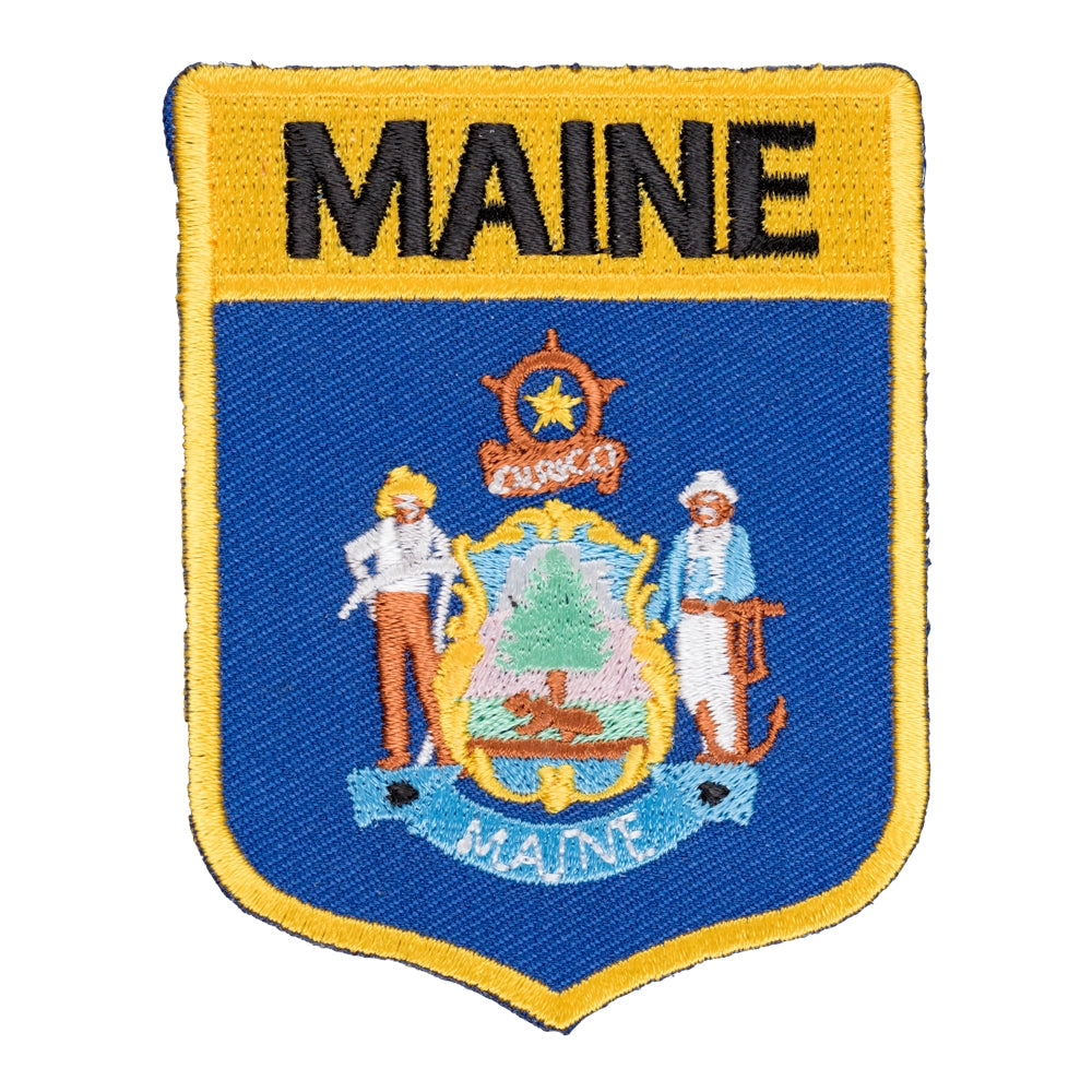 Maine State Flag Shield Patch, United States of America Patches — product image
