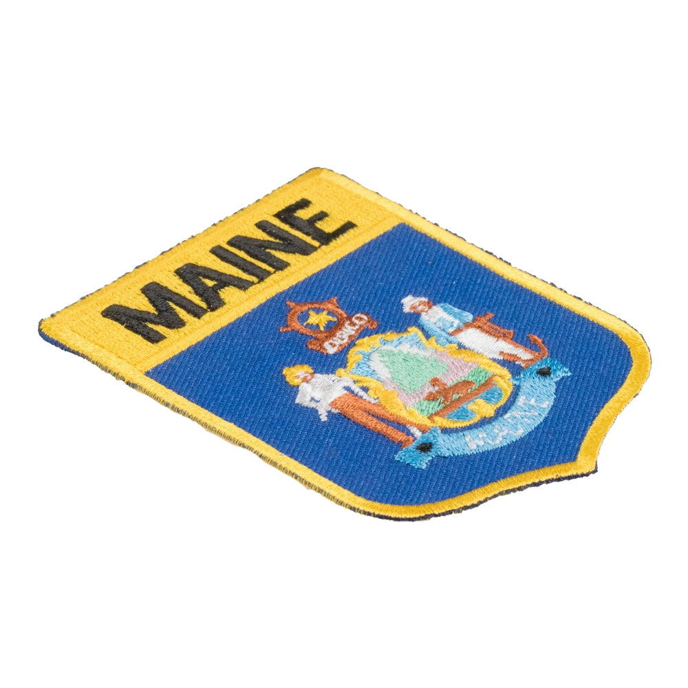 Maine State Flag Shield Patch, United States of America Patches — detail view 1