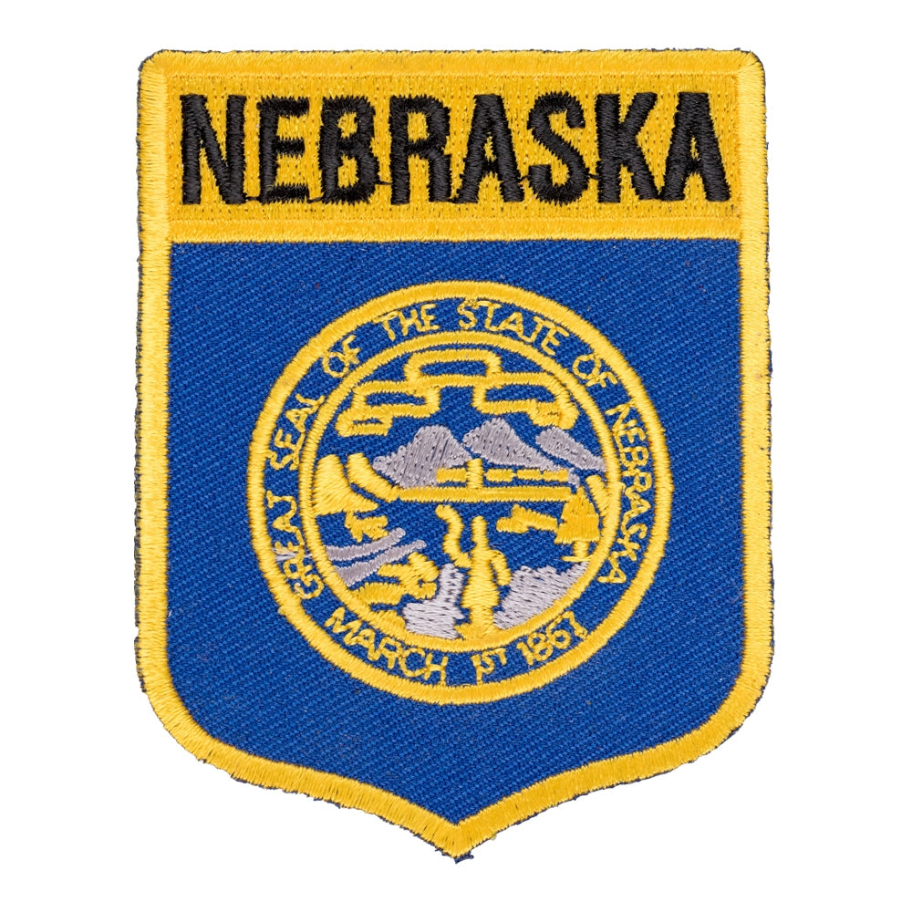 Nebraska State Flag Shield Patch, United States of America Patches — product image