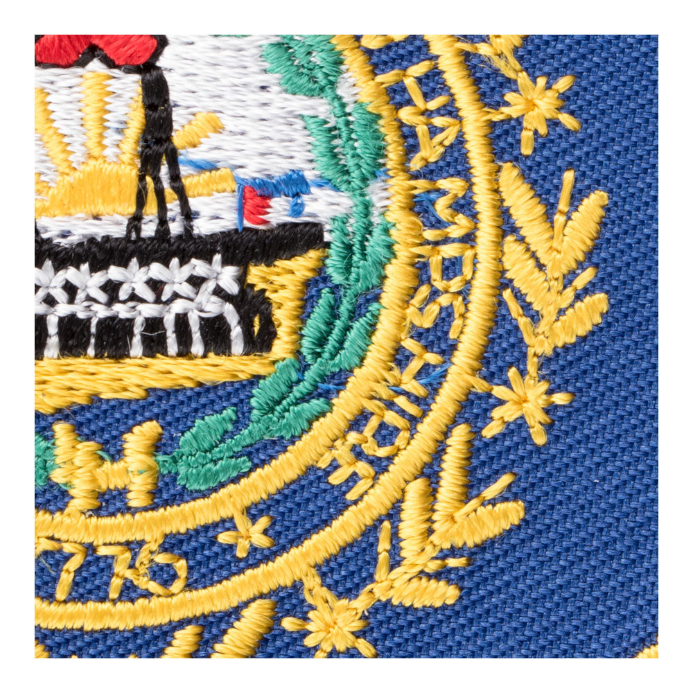 New Hampshire State Flag Shield Patch, United States of America Patches — detail view 1