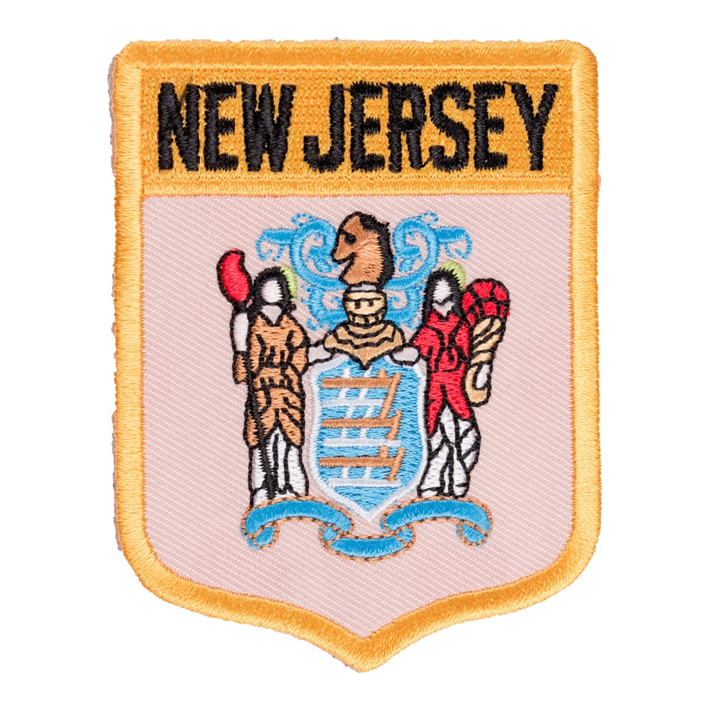 New Jersey State Flag Shield Patch, United States of America Patches — product image