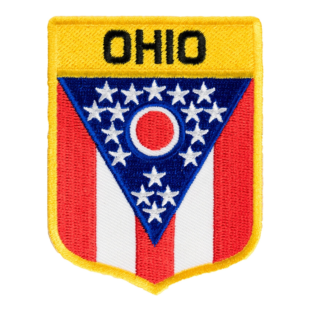 Ohio State Flag Shield Patch, United States of America Patches — product image