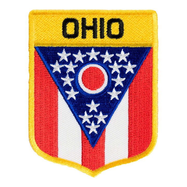 Ohio State Flag Shield Patch, United States of America Patches — product image