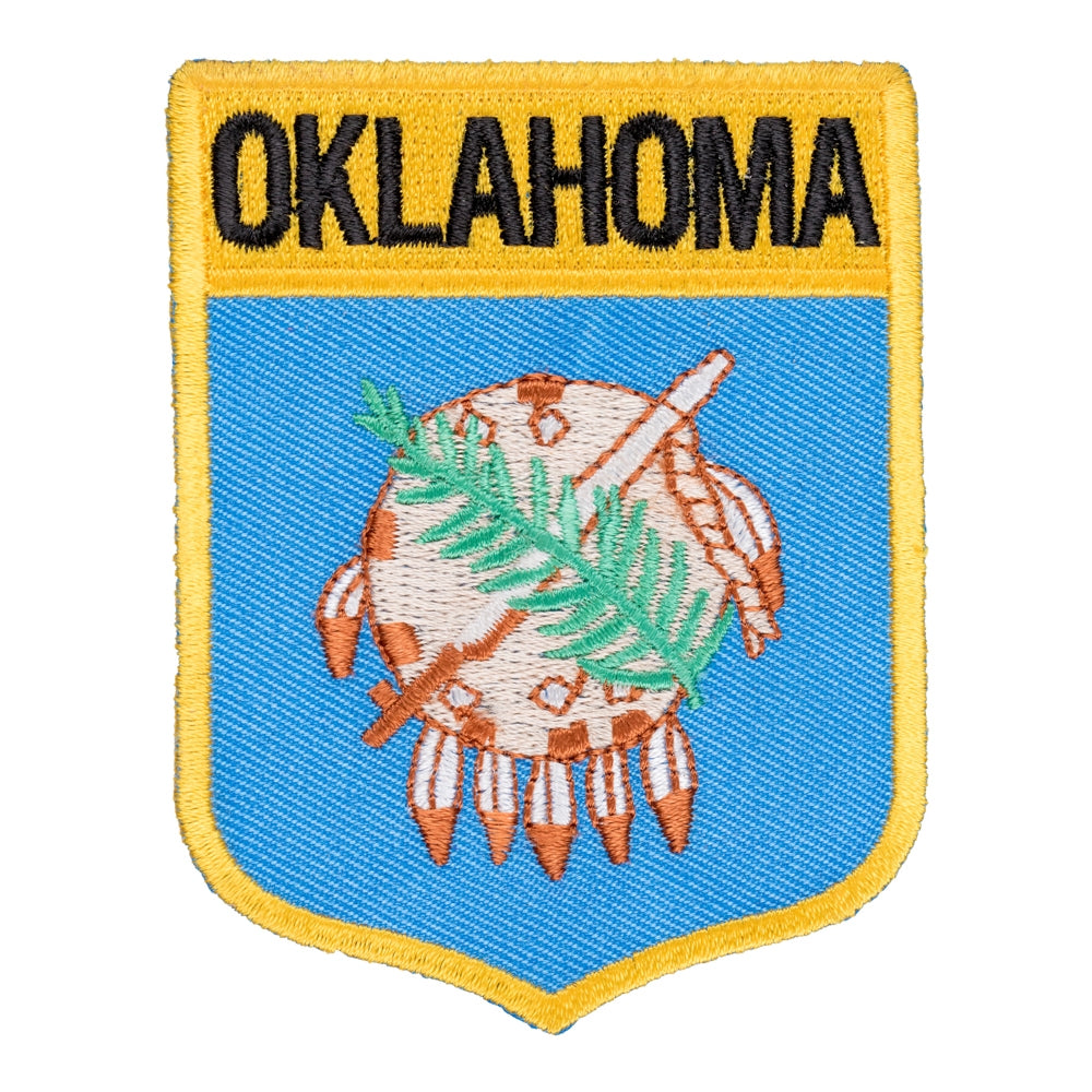 Oklahoma State Flag Shield Patch, United States of America Patches — product image