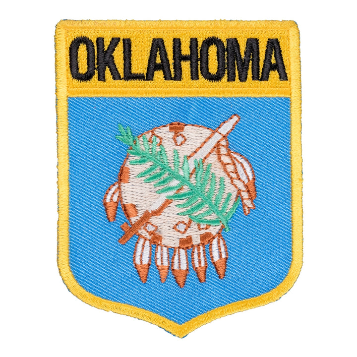 Oklahoma State Flag Shield Patch, United States of America Patches — product image