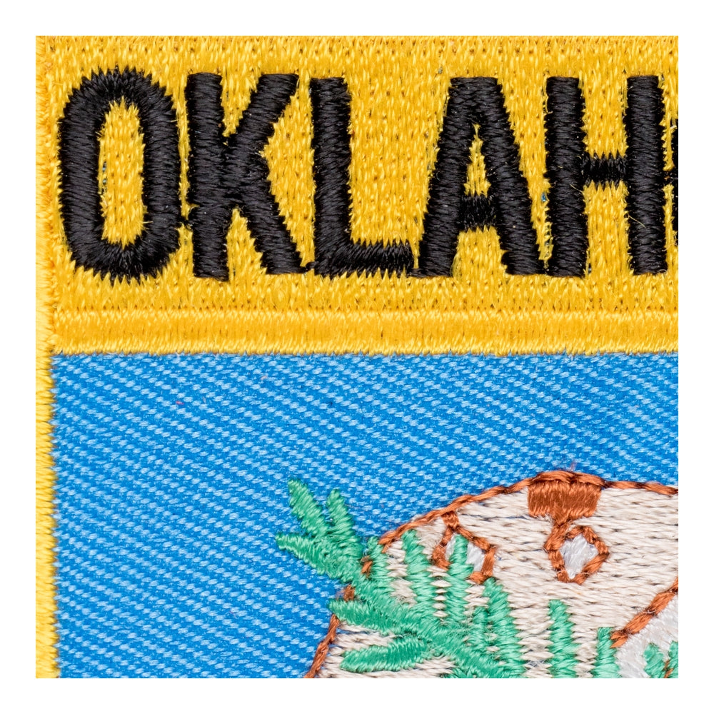 Oklahoma State Flag Shield Patch, United States of America Patches — detail view 2