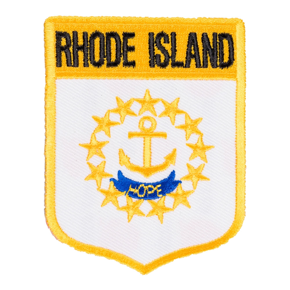 Rhode Island State Flag Shield Patch, United States of America Patches — product image