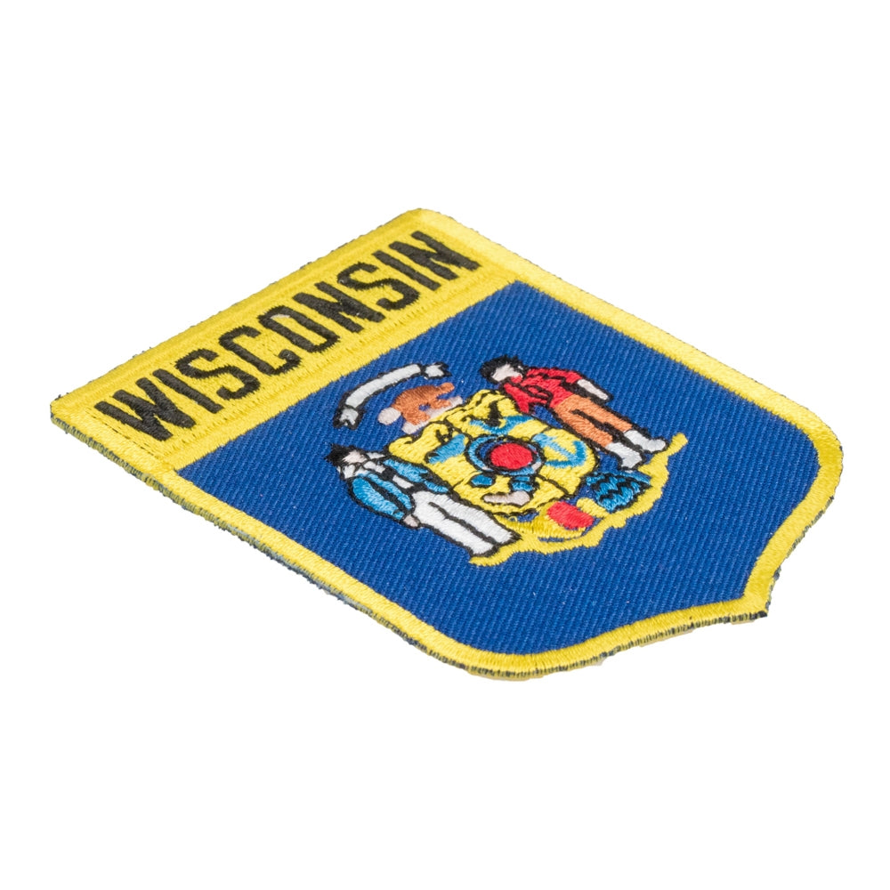 Wisconsin State Flag Shield Patch, United States of America Patches — detail view 1