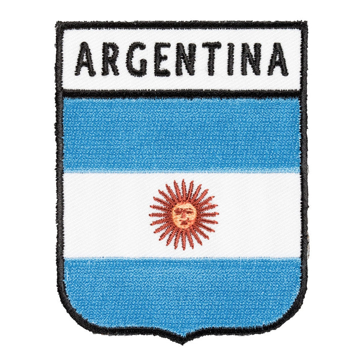 Argentina Country Flag Shield Patch, South America Flag Patches — product image