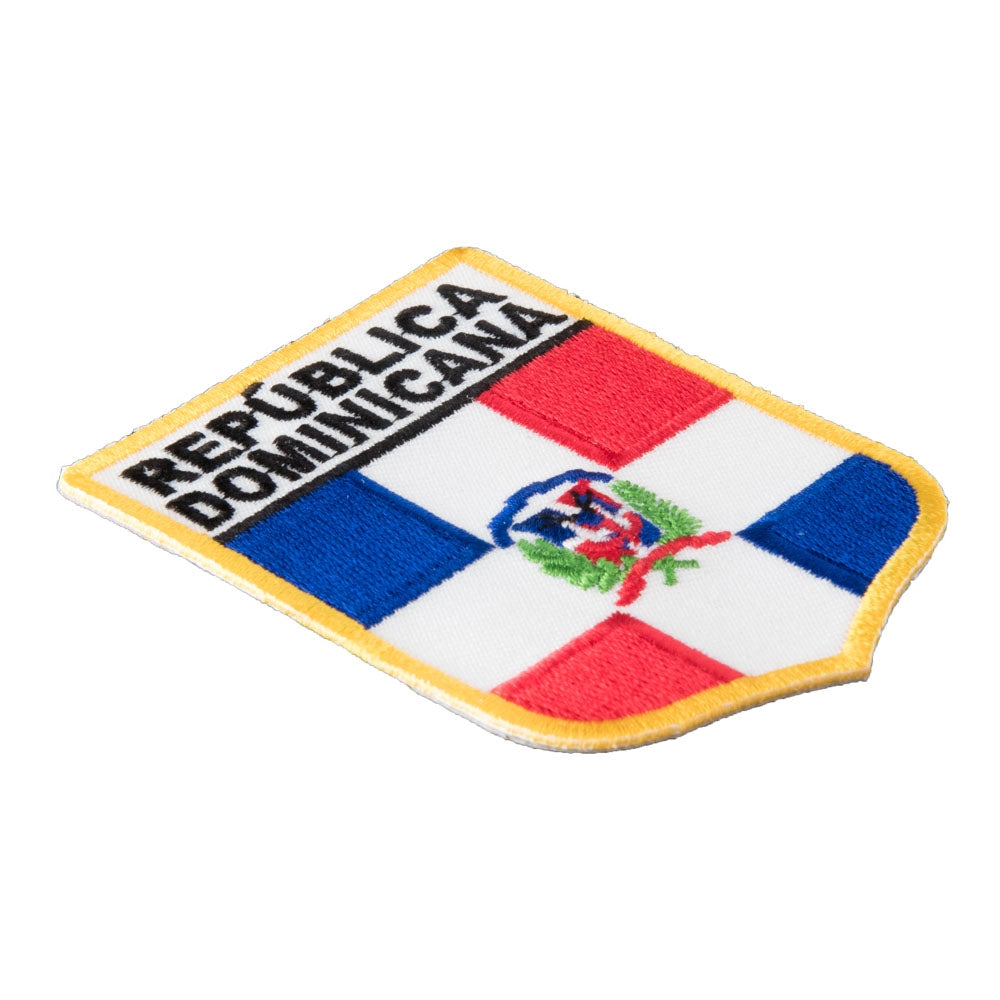 Republica Dominicana Flag Shield Patch, Latin America Flag Patches — detail view 1