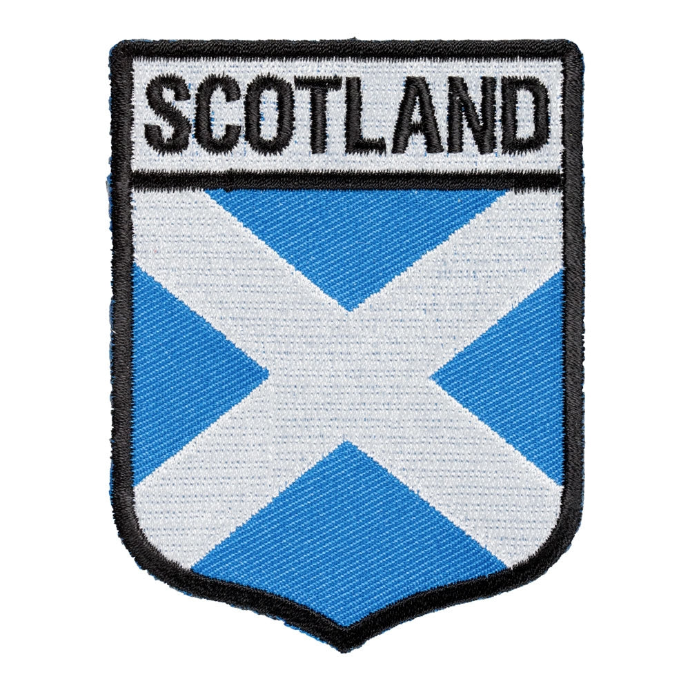 Scotland Flag Shield Patch, European Country Flag Patches — product image