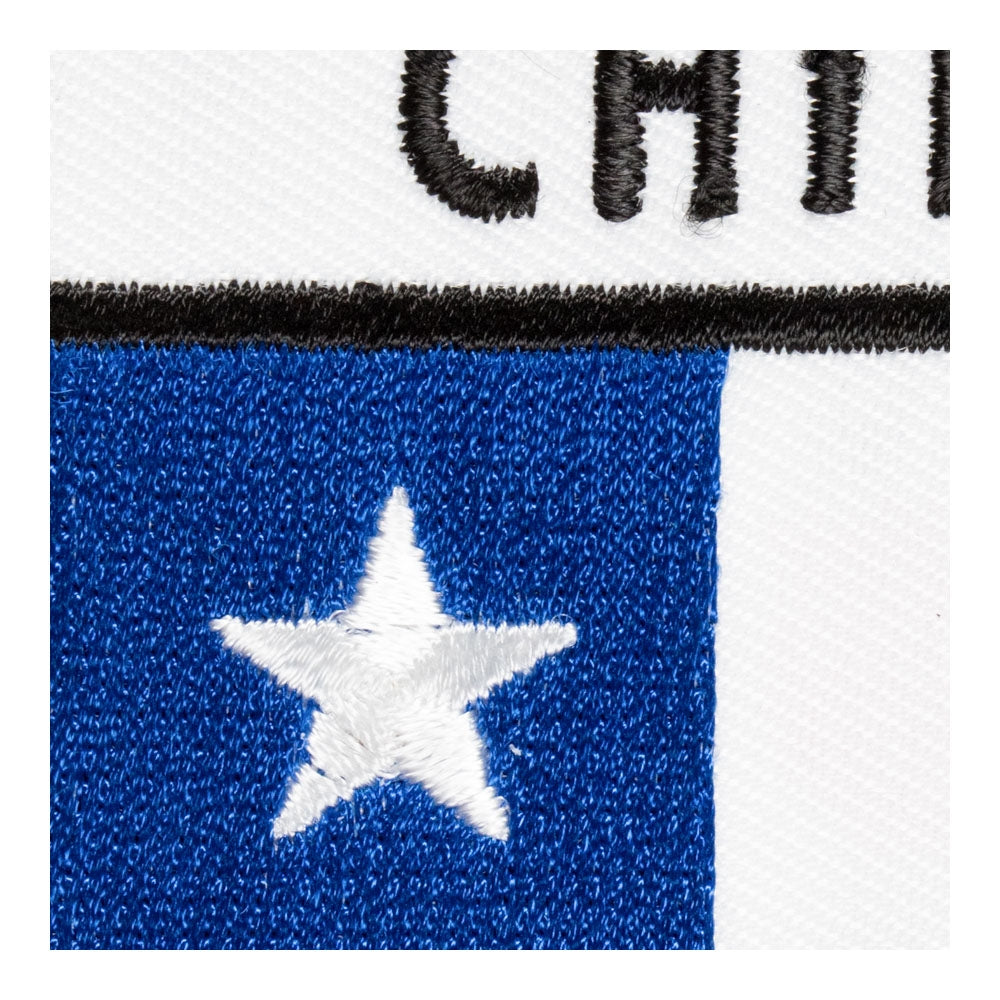 Chile Flag Shield Patch, South American Country Flag Patches — detail view 2