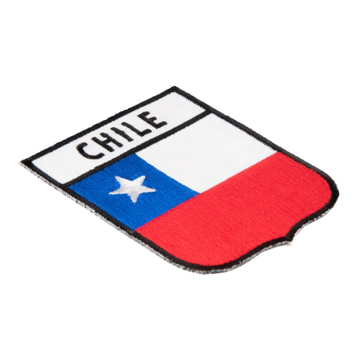 Chile Flag Shield Patch, South American Country Flag Patches — detail view 1