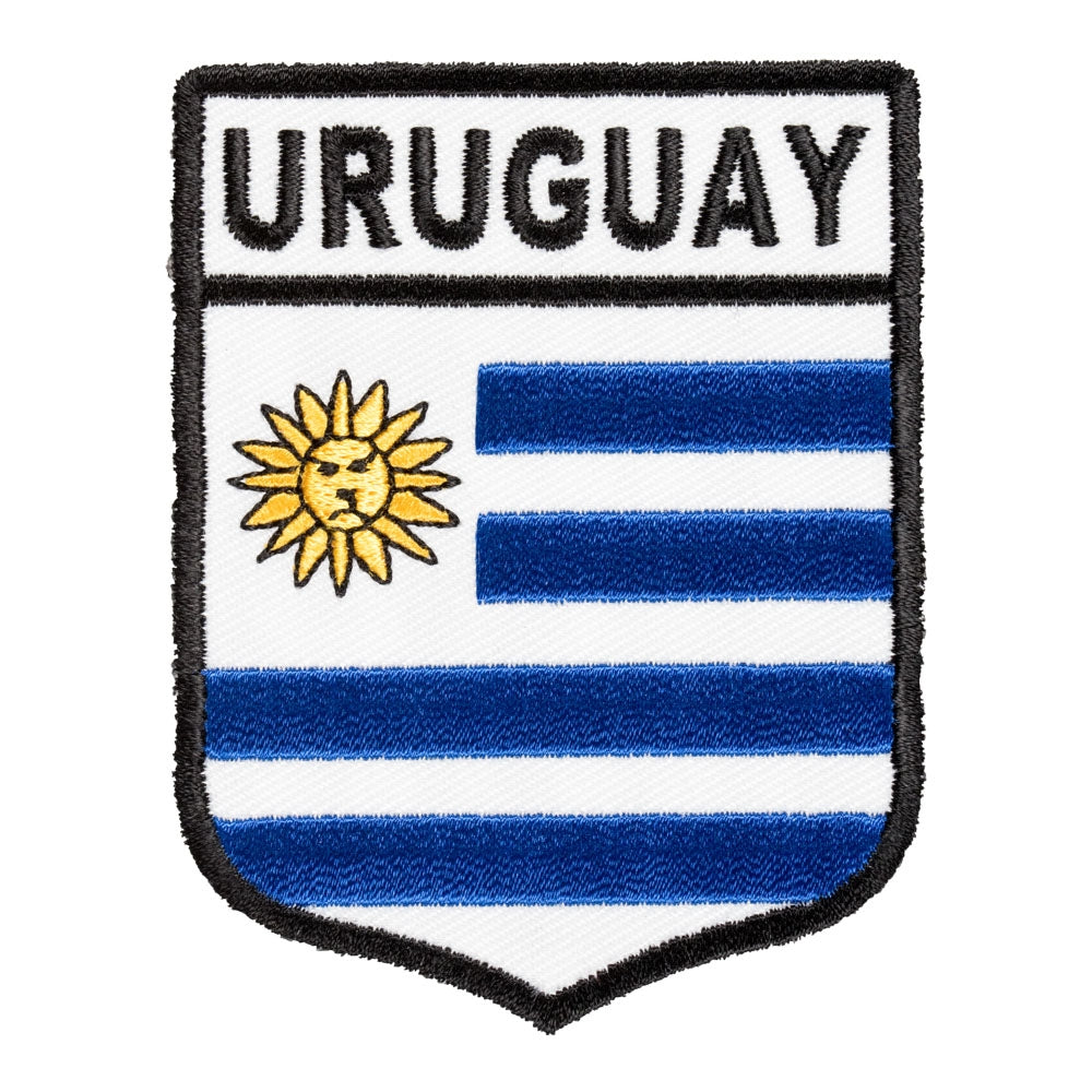 Uruguay Flag Shield Patch, South American Country Flag Patches — product image