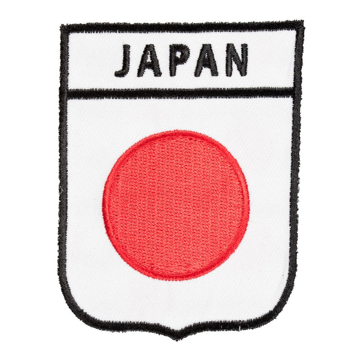 Japan Flag Shield Patch, Asian Country Flag Patches — product image