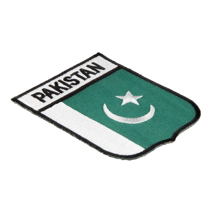 Pakistan Flag Shield Patch, Asian Country Flag Patches — detail view 1
