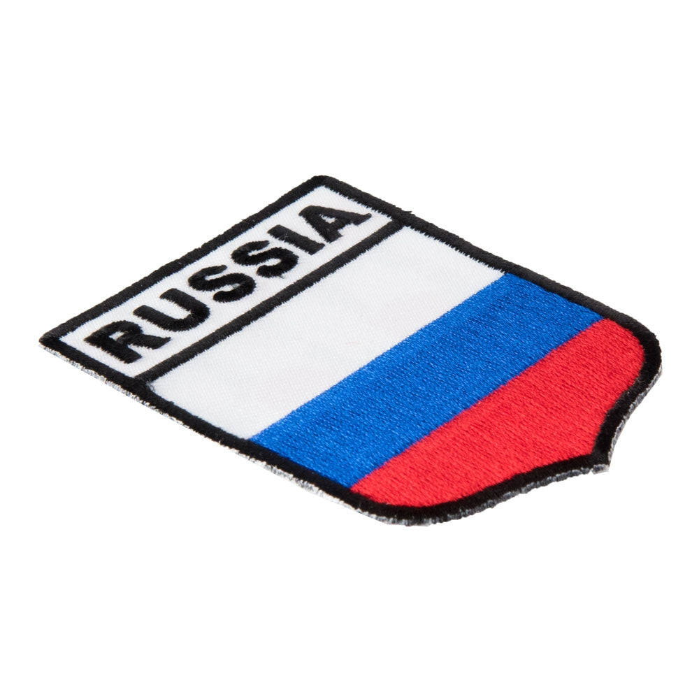 Russia Flag Shield Patch, Asian Country Flag Patches — detail view 2